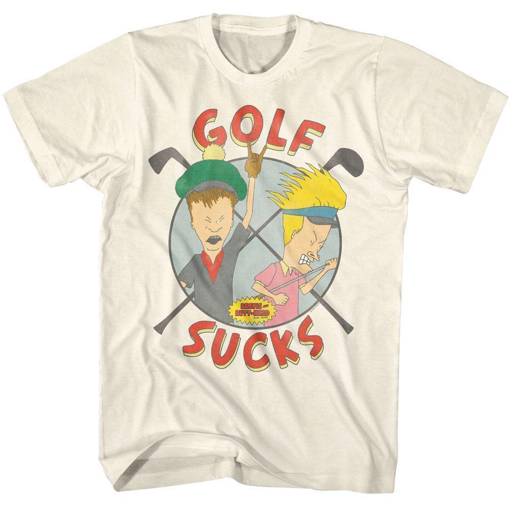 Beavis And Butt_Head Golf Sucks Natural T Shirt